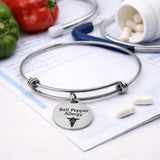 Bell Pepper Allergy Medical Condition Charm Bracelet Stainless Steel Expanding Bangle Food Allergy Awareness Jewelry