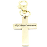 First Holy Communion Gold-tone Cross Clip Charm
