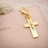 Faith Gold-Plated Cross Clip On Charm