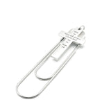 Christ Died For Us Romans 5 8 Paperclip Bookmark Stainless Steel Cross Charm Bible Verse Bookmark Christian Gift