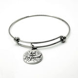 Luke 15 24 But Now I'm Found Bracelet Stainless Steel Faith Bracelet Christian Gift Expanding Bangle Jewelry