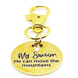 My Savior Can Move Mountains Gold-Plated Charm