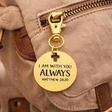 I Am With You Always Gold-Plated Charm