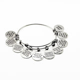 23rd Psalm Stainless Steel 10 Charm Bracelet