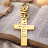 The Lord Bless You Gold-Plated Cross Charm