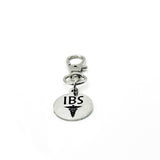 IBS Medical Alert Clip On Charm Stainless Steel Allergy Awareness Accessory