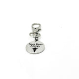 Fava Bean Allergy Medical Alert Clip On Charm Stainless Steel Allergy Charm For Bags Zippers And Keychains