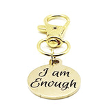 I Am Enough Gold-Plated Clip Charm