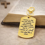 I Believe In God Gold-Plated Charm