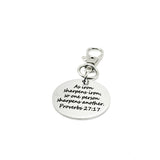 As Iron Sharpens Iron 30mm Clip On Charm