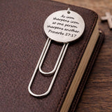 As Iron Sharpens Iron 30mm Charm Bookmark