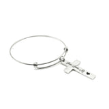 Jesus Loves Me Cross Charm Bracelet