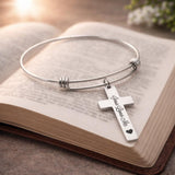 Jesus Loves Me Cross Charm Bracelet