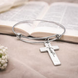 Faith Cross Charm Bracelet