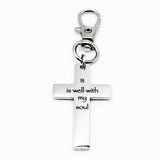 It Is Well With My Soul Cross Charm