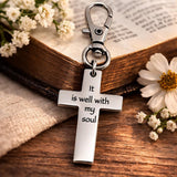 It Is Well With My Soul Cross Charm