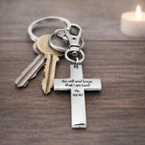 Be Still And Know Cross Clip On Charm