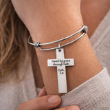 Saved By Grace Through Faith Cross Bracelet