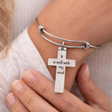 It Is Well With My Soul Cross Bracelet