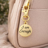 I Am Enough Gold-Plated Clip Charm