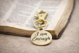 I Am Enough Gold-Plated Clip Charm