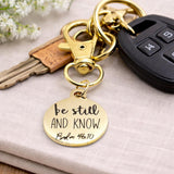 Be Still And Know Psalm 46 10 Gold-Plated Charm