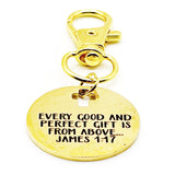 James 1 17 Gold-Plated Clip On Charm