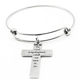 The Lord Is My Shepherd Cross Charm Bracelet
