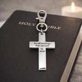 Be Still And Know Cross Clip On Charm