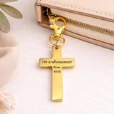 I'm A Whosoever Rom 10 13 Gold-Plated Cross Charm