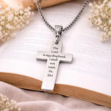 The Lord Is My Shepherd Cross Charm Necklace