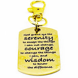 Serenity Prayer Gold-Plated Clip-On Charm