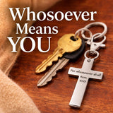 For Whosoever Shall Romans 10 13 Cross Clip Charm