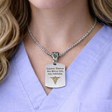 Gastric Sleeve Medical Alert Charm Necklace