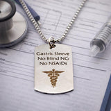 Gastric Sleeve Medical Alert Necklace