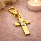 Be Still And Know Gold-Plated Cross Clip On Charm