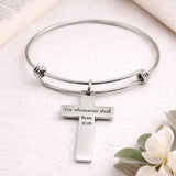 For Whosoever Shall Rom 1013 Cross Bracelet
