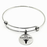 No Blood Medical Alert Charm Bracelet