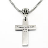 I'm A Whosoever Romans 10 13 Cross Necklace