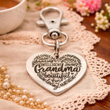 Grandma Heart Clip On Charm Gift