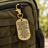Lord's Prayer Gold-Plated Clip On Dog Tag Charm