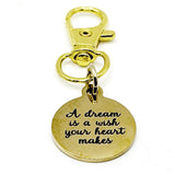 Dream Wish Gold Plated Clip On Charm