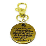 Do Not Be Anxious Gold-Plated Clip On Charm