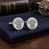 Iron Sharpens Iron 15mm Sm. Cuff Links Faith Gift