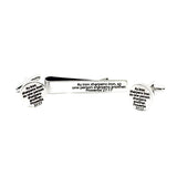 As Iron Sharpens Iron Tie Clip And Cuff Link Set