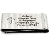 As Iron Sharpens Iron Money Clip