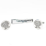 Mustard Seed Faith Tie Clip 20mm Cuff Link Set
