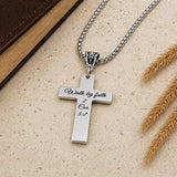 Walk By Faith 2 Cor 5 7 Cross Necklace