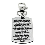 The Lords Prayer Clip On Dog Tag