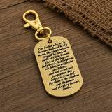 Lord's Prayer Gold-Plated Clip On Dog Tag Charm
